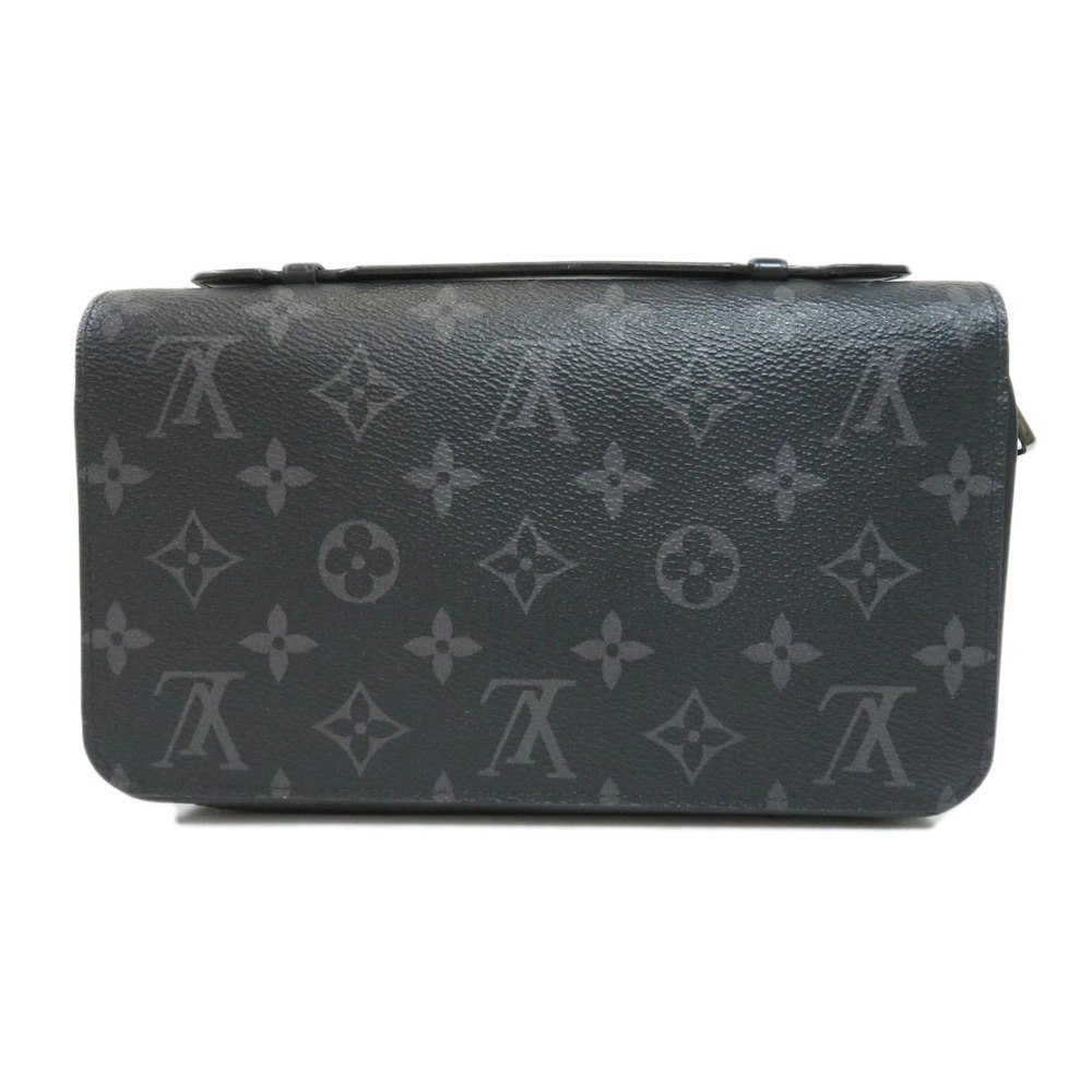 Louis Vuitton Zippy Bag Eclipse Black Clutch Monogram Black